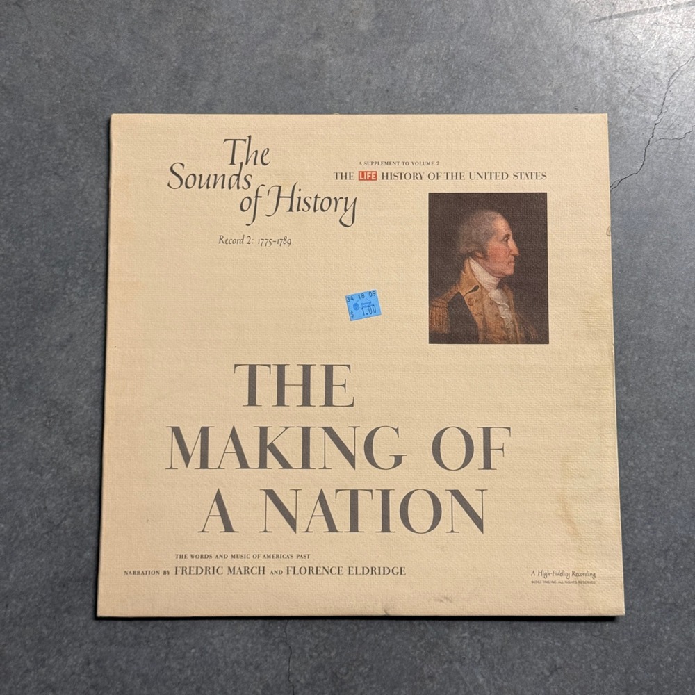 The Sounds of History Record2 1775-1789 Making of A Nation Vinyl LP Life History